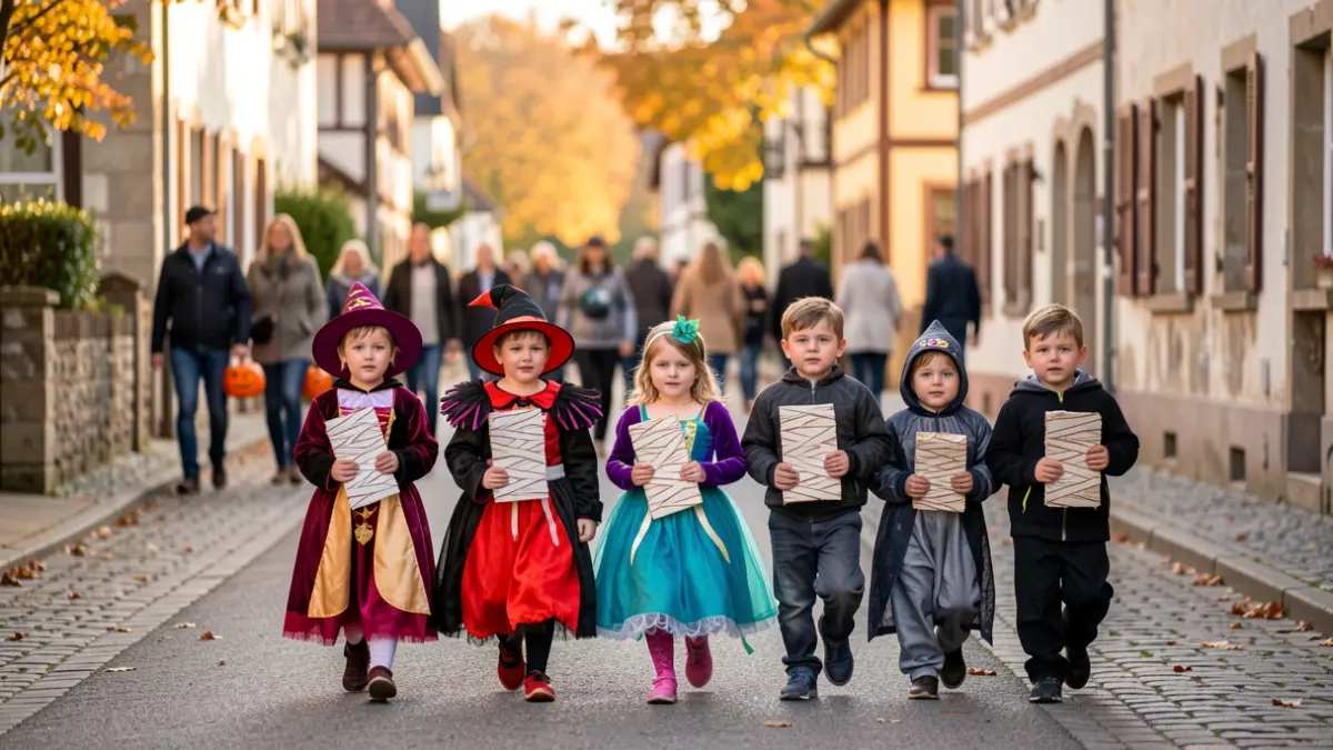 Image générique: avec des décorations de momies en papier.