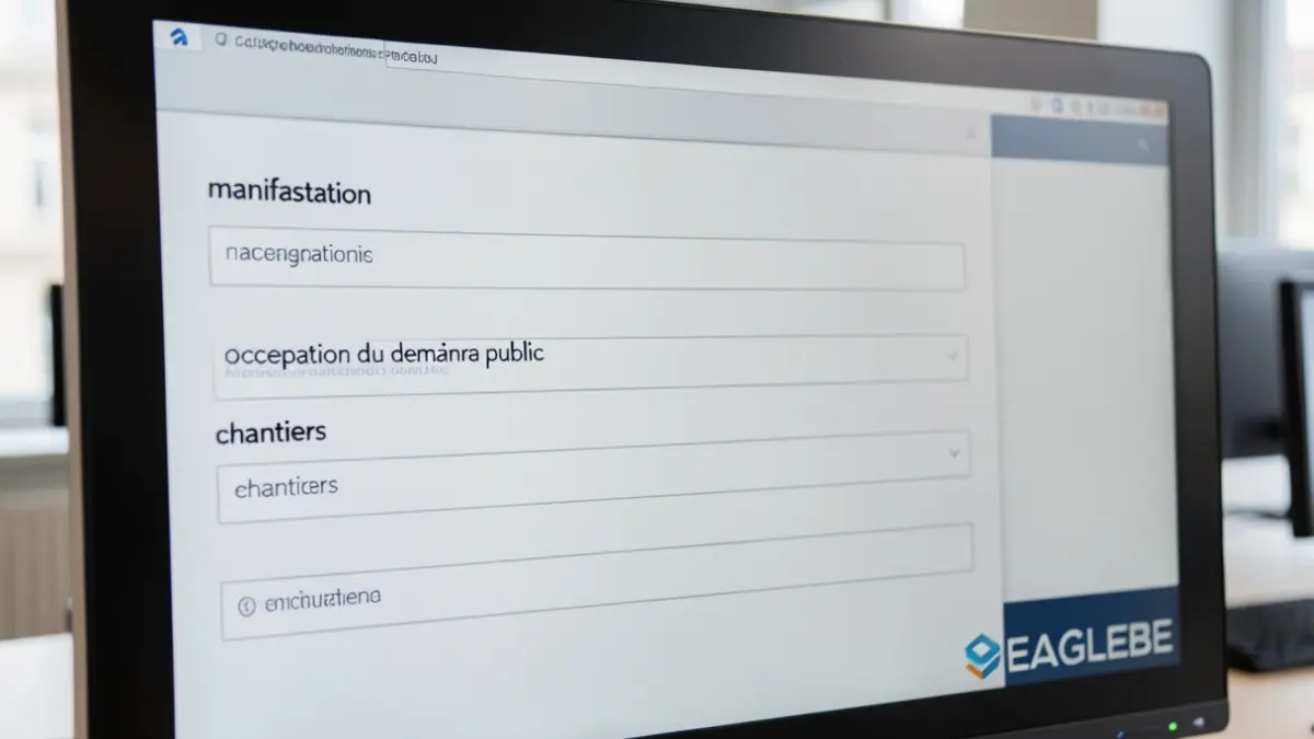 Image générique d'une interface de plateforme en ligne pour des demandes administratives.